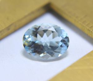 Anabiya Gems - Piedra Preciosa de Aguamarina Natural, Corte Ovalado, Facetada, Suelta, Azul, para Joyería, 1.60 Ct, Origen África - Product Image 1