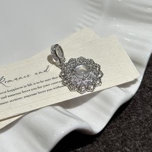 Pendentif en argent pur S925, style antique, petite fleur, simple, tendance, personnalité, rétro français, pendentifs de mode, breloques - Product Image 4