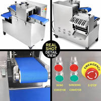 Machine à découper les cubes de kebab de grande capacité |   Trancheuse électrique automatique en acier inoxydable pour viande fraîche avec moteur 2,2 kW 600 kg/h