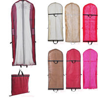 Benutzer definierte Brautkleid Abdeckung Protector Dust Long Logo Hochzeits kleid Abdeckungen Kleider sack mit PVC-Fenster