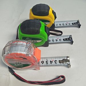 Steel Tape Measure 5 Meters Self Winding Push Button Lock Metric Measurement With Hook End Automatic Return - Product Image 2