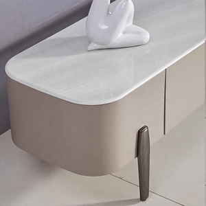 Mueble <span class=keywords><strong>de</strong></span> <span class=keywords><strong>TV</strong></span> Zayshine Moderno y Sencillo <span class=keywords><strong>de</strong></span> Lujo con Marco <span class=keywords><strong>de</strong></span> Madera Maciza Blanca, Encimera <span class=keywords><strong>de</strong></span> Granito, Patas <span class=keywords><strong>de</strong></span> Metal, Mueble <span class=keywords><strong>de</strong></span> Almacenamiento para Apartamento - Product Image 6