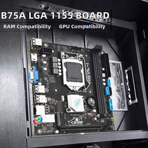 B75a Máy tính để bàn Bo mạch chủ LGA 1155 Intel I7 i5 i3 NVMe M.2 + Wifi M.2 cổng USB3.0 SATA3.0 B75 Intel H61 ITX ATX - Product Image 2