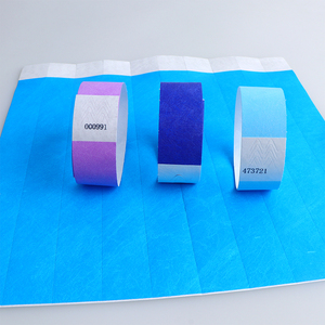 Pulsera promocional de papel de uso único de 25mm y <span class=keywords><strong>1</strong></span> pulgada de ancho, pulsera <span class=keywords><strong>Tyvek</strong></span> con logotipo personalizado para Bar, Club y eventos - Product Image 5