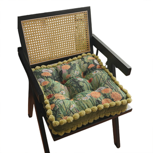 Cojín Elevado y Acolchado de Lino y Algodón con Diseño Retro de Pintura al Óleo para Silla Otomana, Mesa de Comedor y Silla Tatami - Product Image 6
