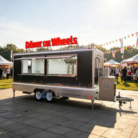 Remorques alimentaires personnalisées entièrement équipées, remorque commerciale pour poulet rôti, restaurant mobile, remorque à kebab à vendre