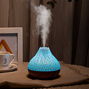 Humidificateur d'air portable à ultrasons à commande tactile, diffuseur d'arômes à brume chaude, blanc, capacité 300 ml, alimentation USB, faible bruit, pour la maison - Product Image 1