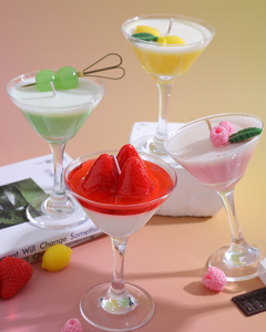 Velas Aromáticas con Aroma a Frutas en Vasos de Vidrio, Velas en Recipientes Antiderrames para Decoración del Hogar, Regalo de Cumpleaños, Uso en Interiores - Product Image 5