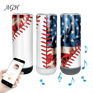 Ready To Ship 20oz Smart Water Bottles Wireless Music Player Sublimation Blanks Straight Speaker Tumbler With Speaker