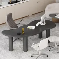İskandinav katı ahşap özel şekilli ofis bilgisayar masası kişilik tasarım masası toplantı uzun masa yaratıcı yemek masası