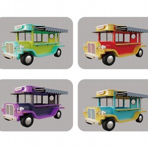 Food Truck de Style Classique Vintage à 4 Roues, Corps en Acier Inoxydable, Alimentation Intégrée, Utilisation Extérieure, Montage Facile, Espace de Préparation - Product Image 3