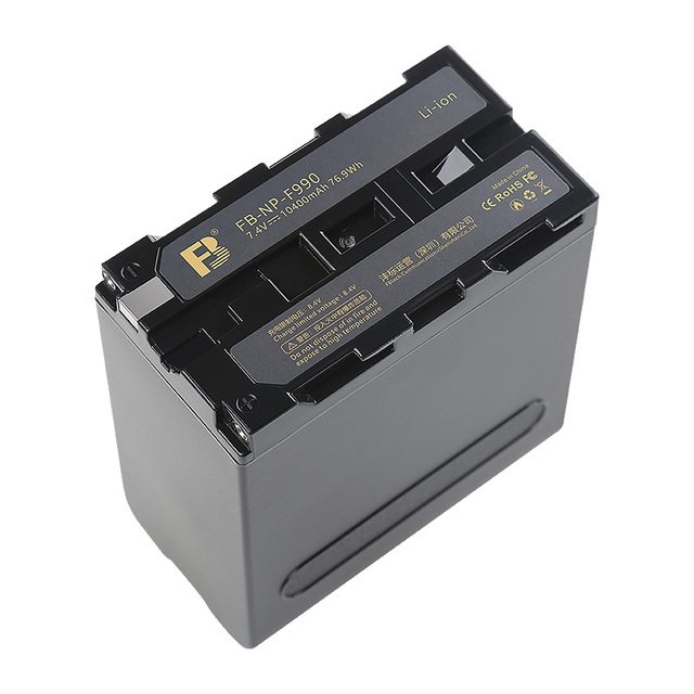 FB NP-F990 Rechargeable and Mobile and Fast Professional Lithium Camera Battery for SNOYNP -F970 NP-F750 NP-F530 NP-F570