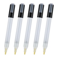 Marqueurs vides rechargeables de 3mm Stylo à peinture vide Marqueurs pour graffitis Marqueurs acryliques Pointe ronde/biseautée pour coloriage de peinture