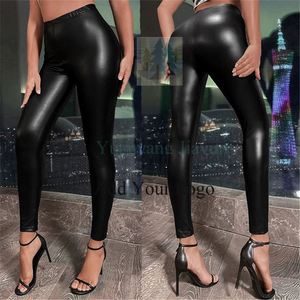 Vendita calda Leggings <span class=keywords><strong>donna</strong></span> pantaloni in <span class=keywords><strong>pelle</strong></span> elastica a vita alta autunno 2021 abbigliamento <span class=keywords><strong>donna</strong></span> - Product Image 1