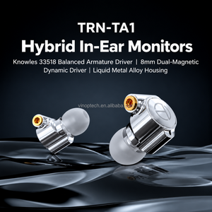 TRN TA1 Auricolari In-Ear Ibridi Duali con Driver <span class=keywords><strong>BA</strong></span>+Dynamic, Monitor da Studio per Audiofili con Voce Nitida e Bassi Profondi, Cuffie Cablate IEM per Palcoscenico - Product Image 4