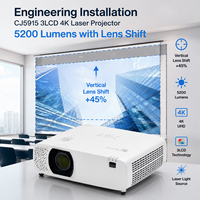 Projecteur laser 4K VIP Cinema CJ5915 3LCD 5200 lumens avec affichage UHD 4K