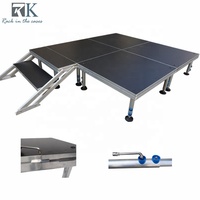 Scène de spectacle portable en aluminium à 4 pieds pour événements extérieurs, mariages et spectacles musicaux