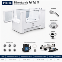 Piscine pour animaux de compagnie Dpbathe avec entrée facile et design à profondeur progressive pour un accès facile des animaux