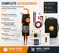 Clamp Meter TRMS Profesional 600A Multimeter Digital dengan Bluetooth untuk Pengujian Listrik HVAC