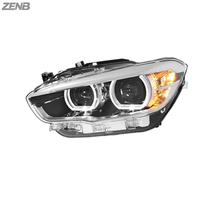 Phares LED ZENB pour BMW Série 1 F20 2015-2018, mise à niveau avec DRL jaunes et blancs, phares à double lentille convertibles