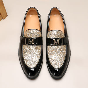 2559 Realm Plus 45 Nouvelles Chaussures Pointues pour Hommes Tendance Paillettes Mocassins Britanniques à Pompons - Product Image 6