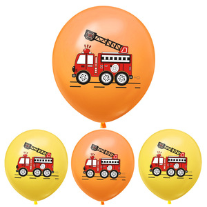 <span class=keywords><strong>Ensemble</strong></span> de décoration sur le thème de la construction et de l'ingénierie pour fête de camion de pompiers, comprenant une bannière et des décorations pour cupcakes, pour les fournitures d'anniversaire des garçons - Product Image 6