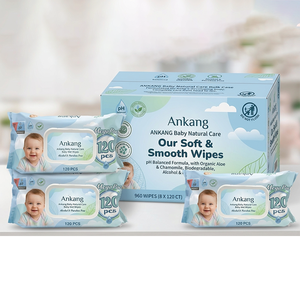 Lingettes pour bébés sensibles, neuves, d'usine OEM, en gros, épaisses, hypoallergéniques, nettoyantes douces, 99,9 % d'eau, lingettes humides pour bébés, usine - Product Image 2