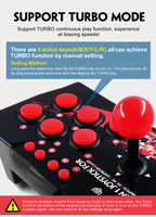 Manette de jeu vidéo arcade TV YLW Switch pour PC P3 Android Switch