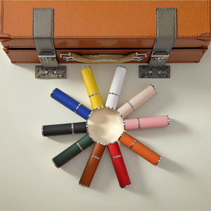 Mới Đến <span class=keywords><strong>Mini</strong></span> Du Lịch 5Ml Phẳng Da Nước Hoa Bơm Phun Chai Matte Bề Mặt Đầy Màu Sắc Atomizer Tester Mỹ Phẩm Container - Product Image 2