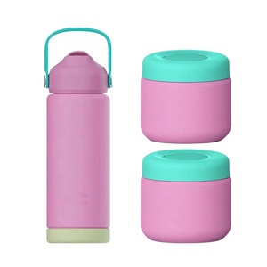 12oz 500ml 750ml Wide Mouth Water Bottle <b>Flask</b> Thermos Eco Friendly Bpa Free Dishwasher Kids Water Bottle With Lid and Straw - Product Image 4