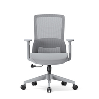 Chaise de bureau pivotante à dossier moyen en maille, idéale pour les projets d'ingénierie, réglable en hauteur, capacité de charge 150 kg
