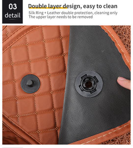 Alfombrillas de Coche de Cuero 7D de Lujo Nuevas de 2026, Antideslizantes, Reductoras de Ruido, Alfombras Gruesas para el Suelo del Coche, Antimanchas, para <span class=keywords><strong>AUDI</strong></span> <span class=keywords><strong>Q5</strong></span> <span class=keywords><strong>2022</strong></span> - Product Image 4