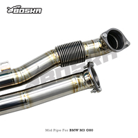 Tube intermédiaire en titane à longueur égale avec tube en Z pour BMW M2/M3/M4 G80/G82/G87/G8X 3.0T 2021-2024, nouveau design