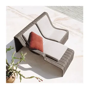 Yaratıcı açık koltuk takımı otel veranda eğlence sandalyesi villa bahçe kanepe halat mobilya