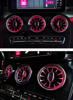 Kit d'éclairage d'ambiance LED pour Mercedes-Benz Classe C W205 GLC X253, 12V, 64 couleurs, systèmes d'éclairage automobile LHD/RHD