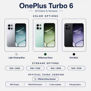 Smartphone OnePlus Turbo <span class=keywords><strong>6</strong></span> 5G Sbloccato, Snapdragon 8 Gen 4, Android 16, AMOLED 144Hz, Dual SIM, NFC, Telefono Mobile da Gaming OPPO Esports - Product Image 2