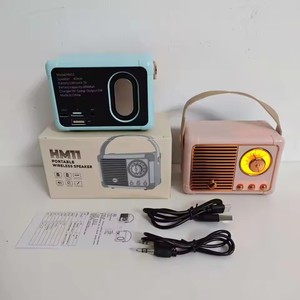 Enceinte <span class=keywords><strong>sans</strong></span> fil rétro HM11 avec horloge RGB, AirPlay, mini radio portable de bureau en plastique, cadeau, pour l'extérieur - Product Image 2