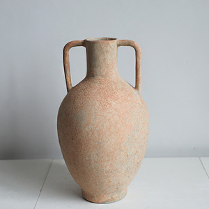 Palette di colori terrosi con manico in <span class=keywords><strong>vaso</strong></span> di terracotta con maniglie in <span class=keywords><strong>vaso</strong></span> di anfora naturale <span class=keywords><strong>vaso</strong></span> vasetto di ceramica per decorazioni per la casa - Product Image 1