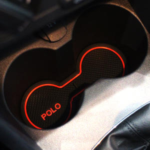 Cuscinetti Slot per portiera auto per <span class=keywords><strong>Polo</strong></span> VW 2010-2017 tappetini per Console centrale portabicchieri inserti accessori interni - Product Image 2