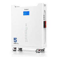 Système solaire hors réseau intelligent avec 15 unités en connexion parallèle, moniteur intelligent WIFI, stockage intelligent, batterie LiFePO4 5 kWh