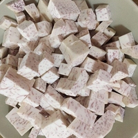 Taro Segar China Kualitas Bagus Sayuran Beku IQF Irisan Akar Kupas 25KG Taro Beku Dari China