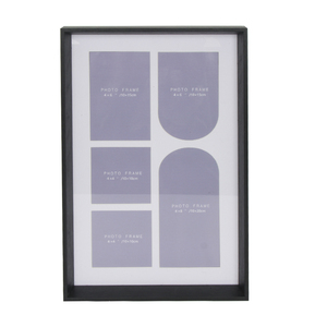 Jinn nhà hộp sâu khung ảnh năm bức ảnh trong vòm nghệ thuật gắn gỗ đen/khung hình tùy chỉnh màu trắng - Product Image 1