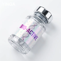 Étiquettes personnalisées imperméables pour bouteilles de compléments alimentaires, impression en rouleau, autocollantes, holographiques, laminées, pour vitamines et médicaments