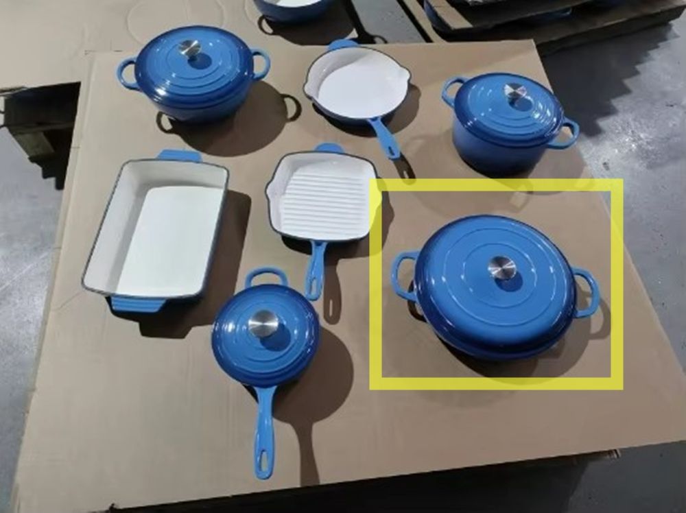 Marmite à fruits de mer bleu ciel 30 cm