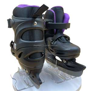 Giày trượt băng hình độ trung bình Giày trượt da giày bằng thép không gỉ giày trượt băng - Product Image 2