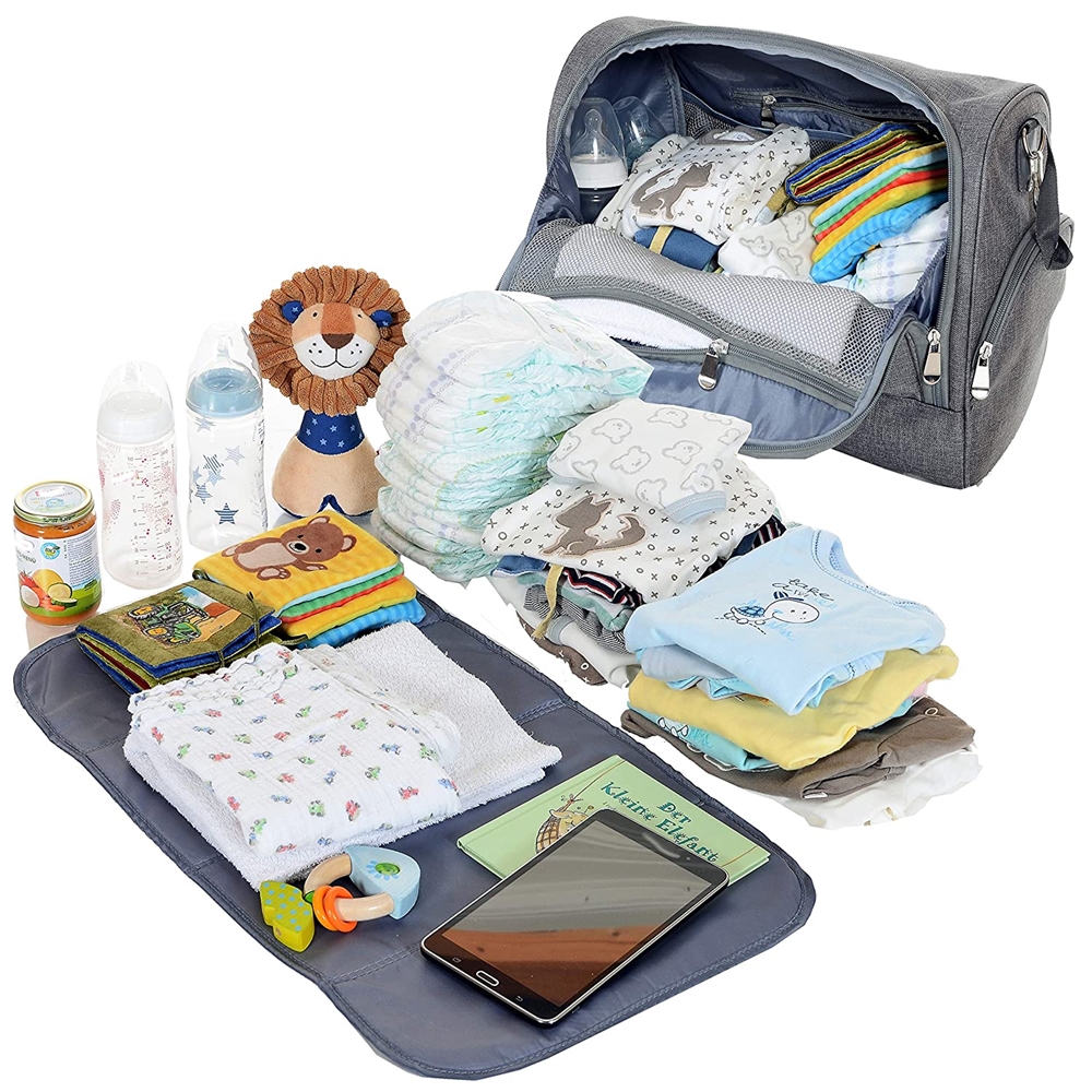Multifunctional custom luxury portable mom baby bag set mummy travel backpack storage diaper bags for mothers