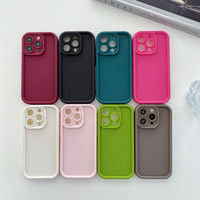 Coque de téléphone en silicone liquide pour Samsung A32 S24Ultra, pour iPhone 16 15 14 13 12 Pro Max, coque de téléphone en TPU de luxe, couleur bonbon douce