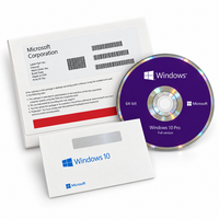 Autocollant COA Windows 10 Pro avec clé de licence OEM et DVD pour PC, activation en ligne mondiale en stock