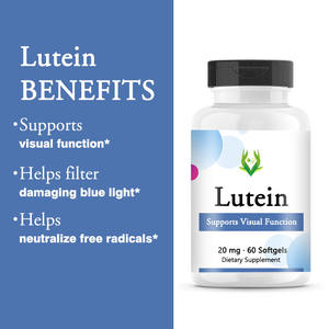 Gélules de lutéine de haute qualité avec supplément nutritionnel de zéaxanthine extrait de caroténoïde soutient la fonction visuelle pour la santé des yeux - Product Image 3