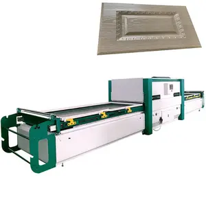 PVC film Vacuum membrane laminating press machine for the MDF door making